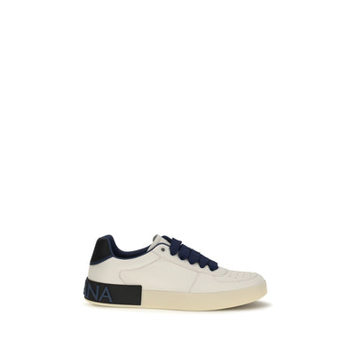 Baskets basses Dolce & Gabbana en cuir de veau multicolore Bos Taurus
