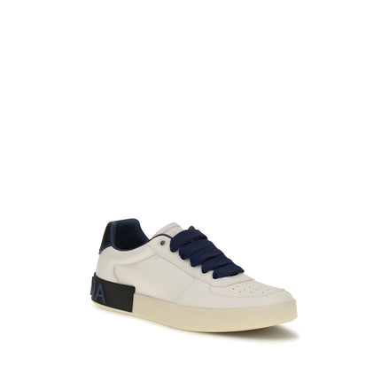 Baskets basses Dolce & Gabbana en cuir de veau multicolore Bos Taurus