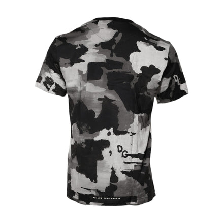 T-shirt Dolce & Gabbana col rond camouflage multicolore