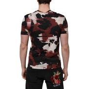 Dolce & Gabbana Multicolor Camouflage Crew Neck T-shirt