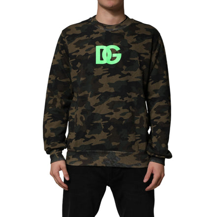 Dolce & Gabbana Sweat-shirt homme camouflage multicolore