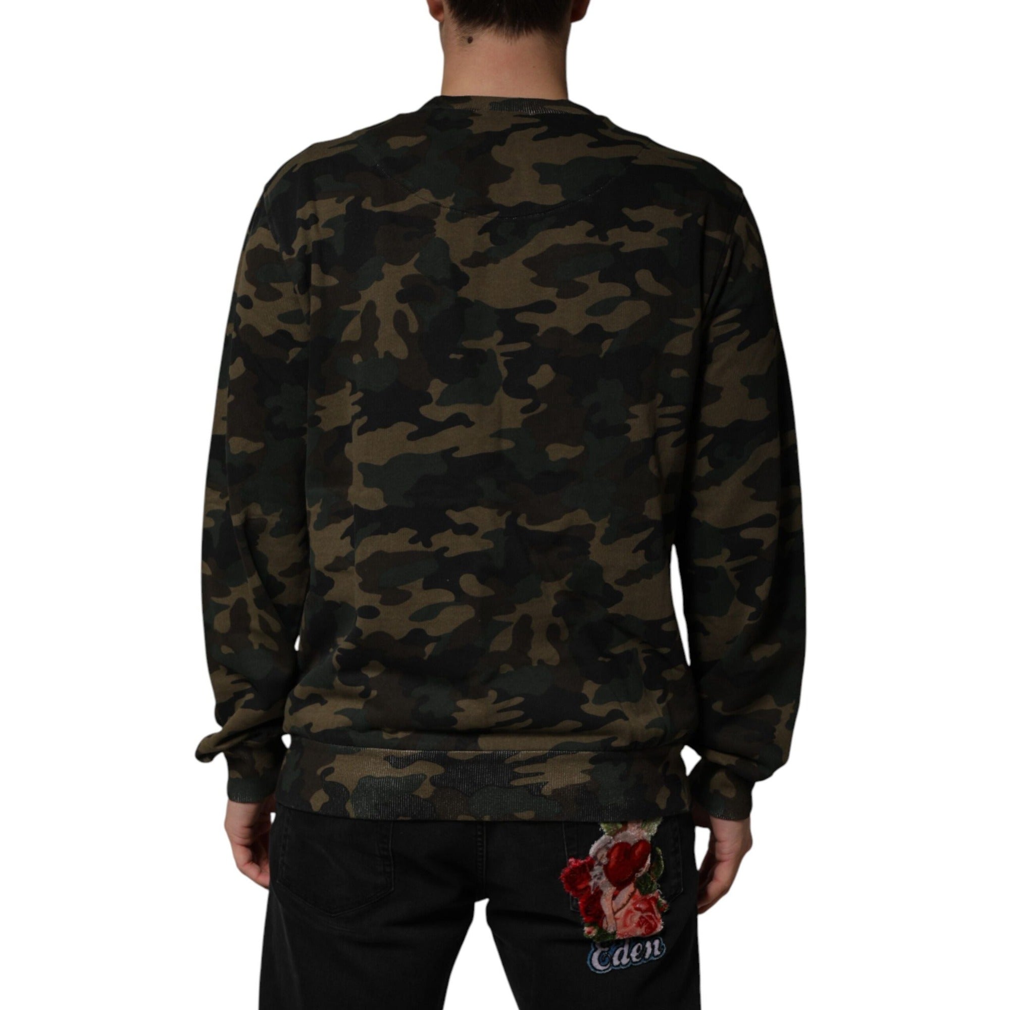 Dolce & Gabbana Sweat-shirt homme camouflage multicolore