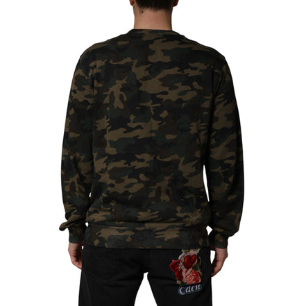 Dolce & Gabbana Sweat-shirt homme camouflage multicolore