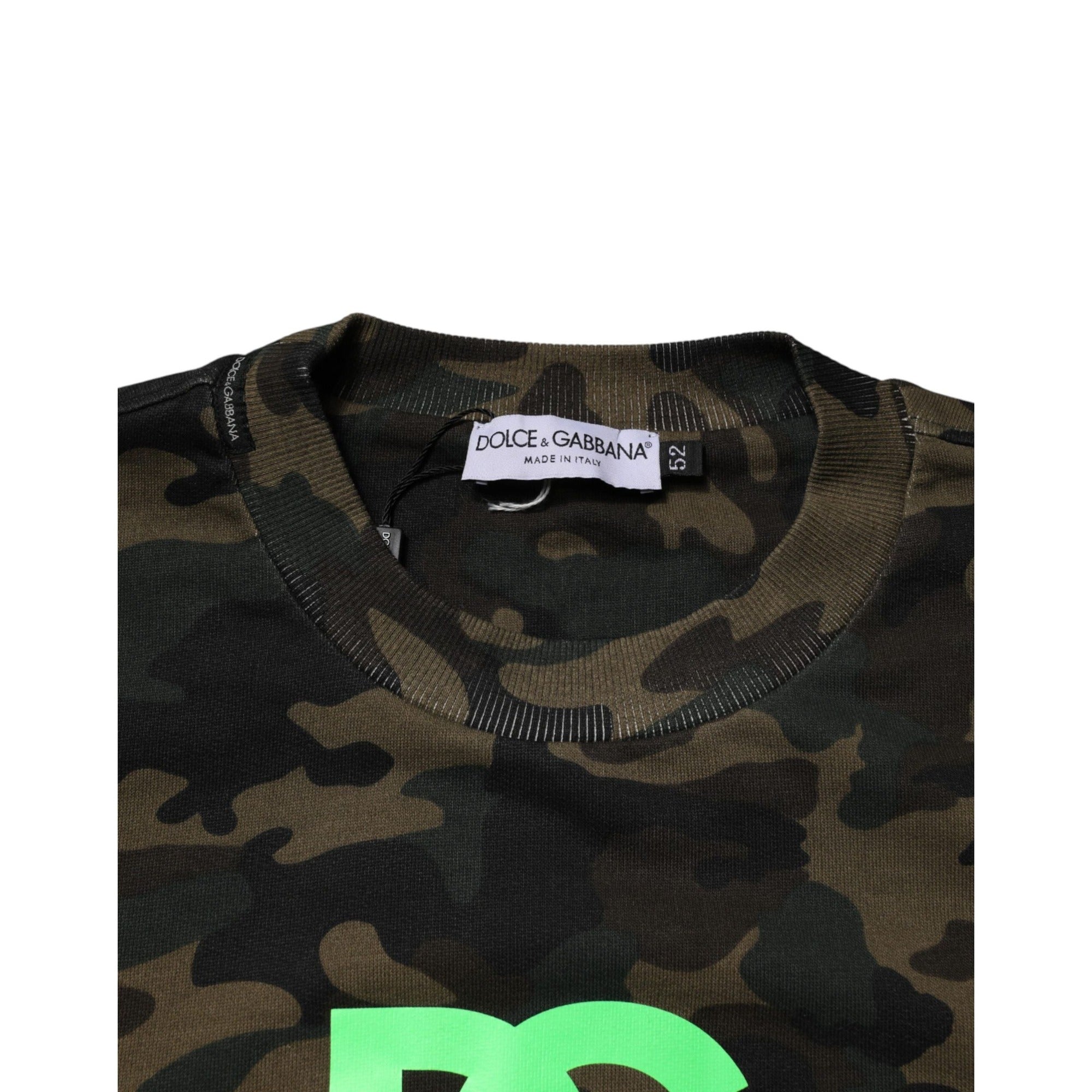 Dolce & Gabbana Sweat-shirt homme camouflage multicolore