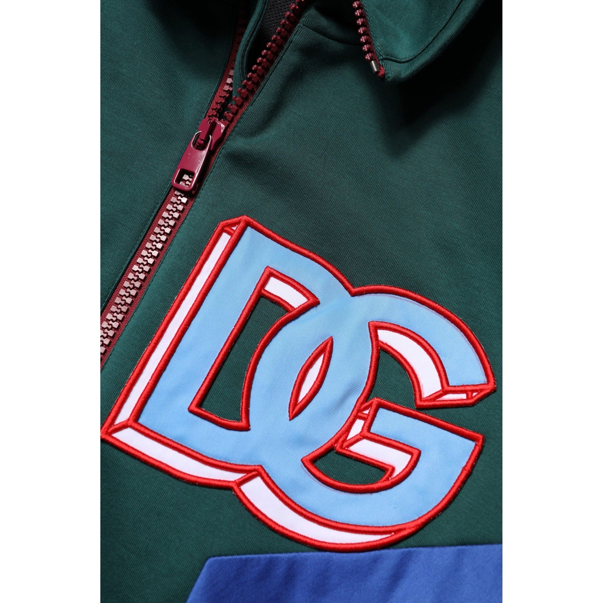 Veste Dolce & Gabbana en coton multicolore avec logo et fermeture éclair intégrale