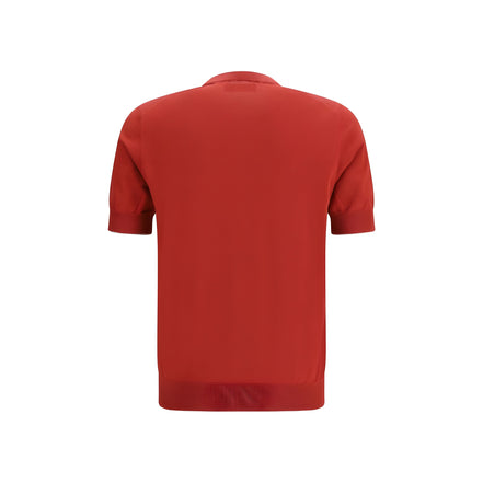 T-shirt multicolore en coton Brunello Cucinelli