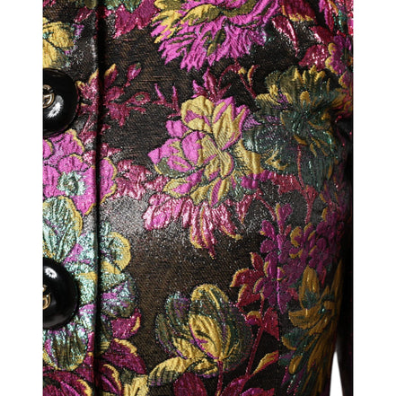 Veste courte Dolce & Gabbana en jacquard fleuri multicolore