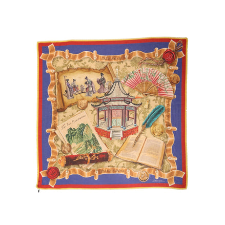 Dolce & Gabbana Multicolor Italy China Shawl Wrap 140cm x 130cm Scarf