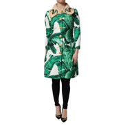 Veste Trench Dolce & Gabbana multicolore à imprimé feuilles et ornements