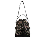 Sac seau Dolce & Gabbana en coton léopard multicolore