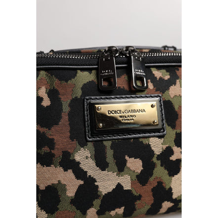 Dolce & Gabbana Multicolor Leopard DG Logo Belt Bag