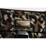 Sac bandoulière Dolce & Gabbana léopard jacquard multicolore