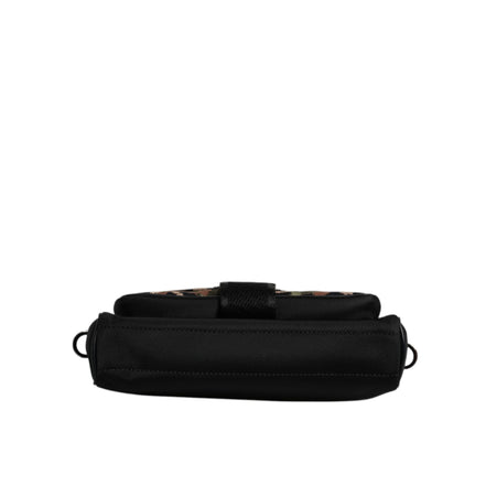 Sac bandoulière Dolce & Gabbana léopard jacquard multicolore