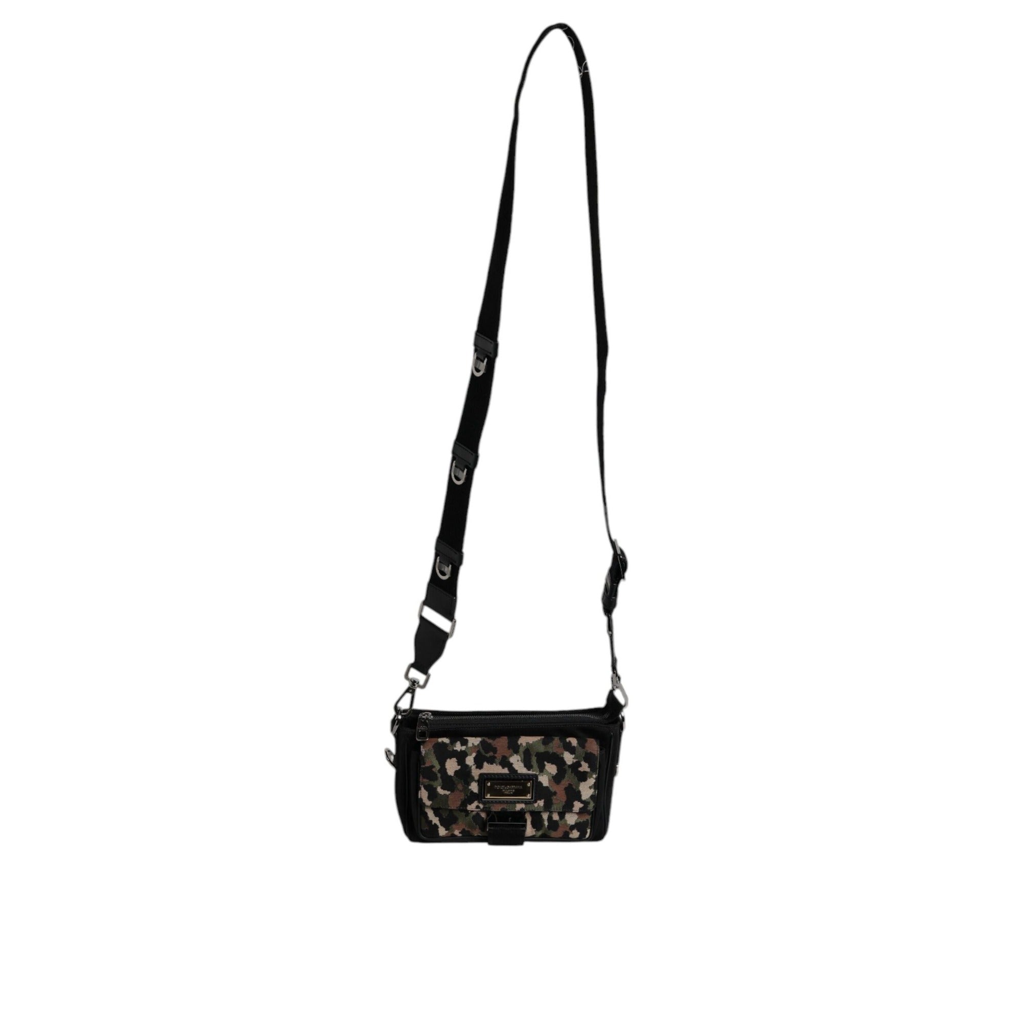 Sac bandoulière Dolce & Gabbana léopard jacquard multicolore