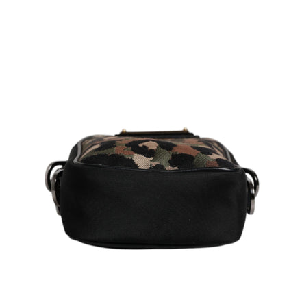 Sac bandoulière Dolce & Gabbana multicolore en jacquard léopard avec plaque logo