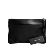 Sac pochette Dolce & Gabbana multicolore à motif léopard jacquard avec plaque logo