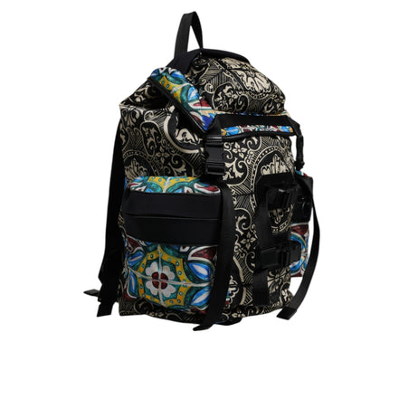 Dolce & Gabbana Multicolor Maiolica Print Backpack Bag