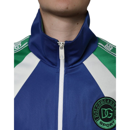 Blouson bomber Dolce & Gabbana multicolore en polyester à fermeture éclair intégrale