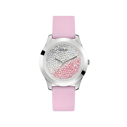Guess Multicolor Rubber Dress Watch
