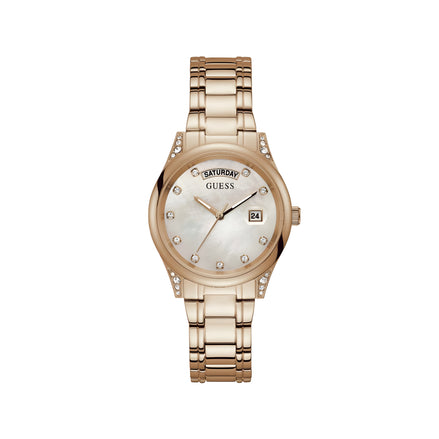 Montre habillée Guess multicolore en acier inoxydable