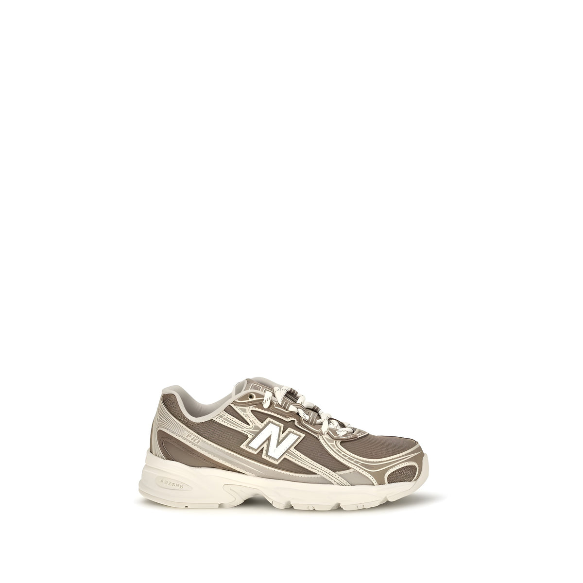 New Balance Beige Fabric Athletic Sneakers