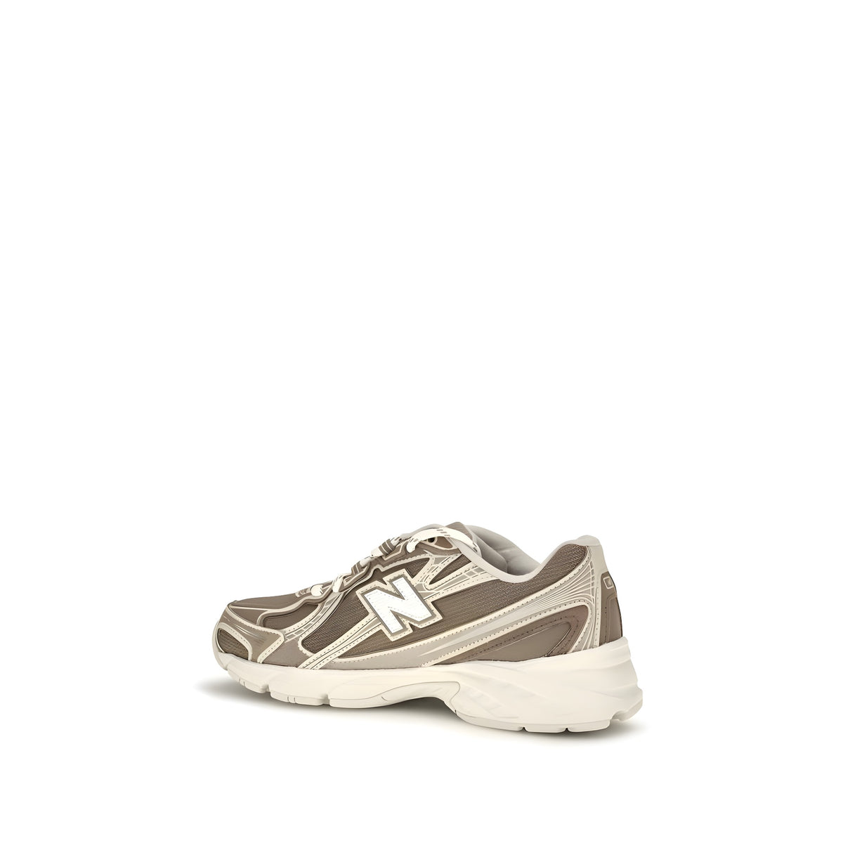 New Balance Beige Fabric Athletic Sneakers