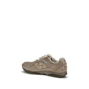 New Balance Brown Calf Leather Athletic Sneakers