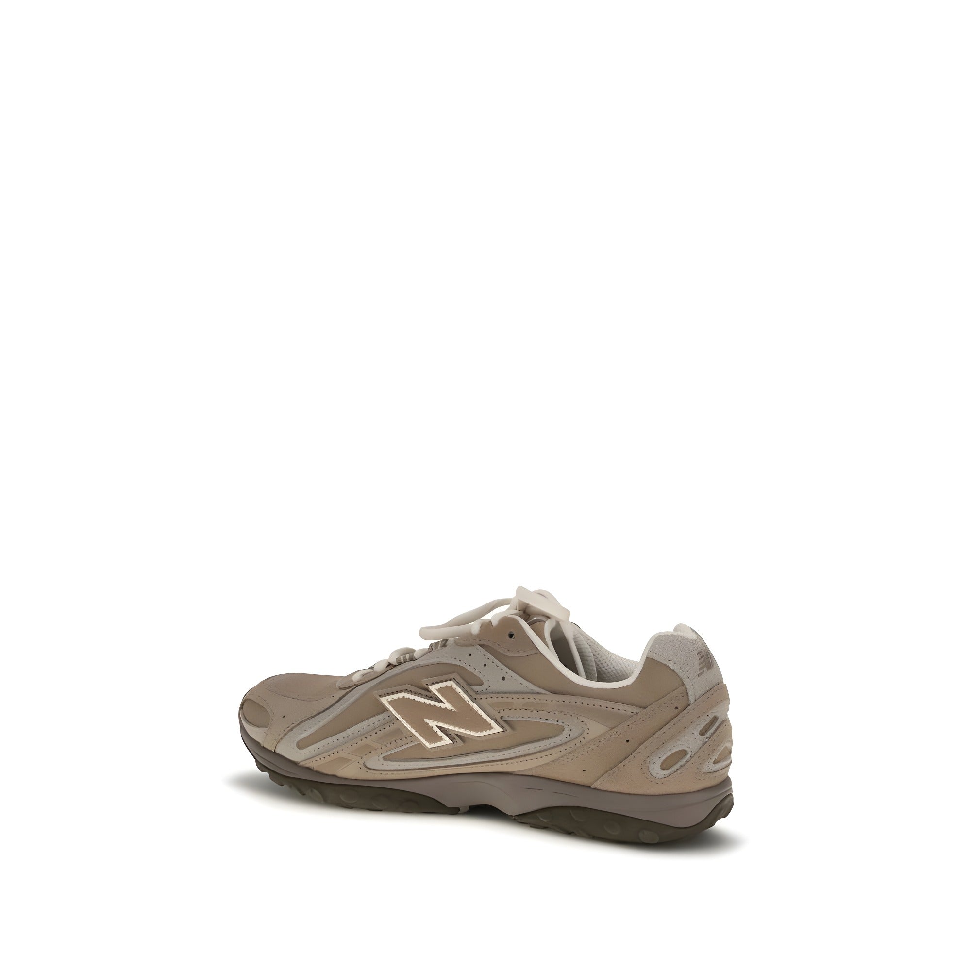 New Balance Brown Calf Leather Athletic Sneakers