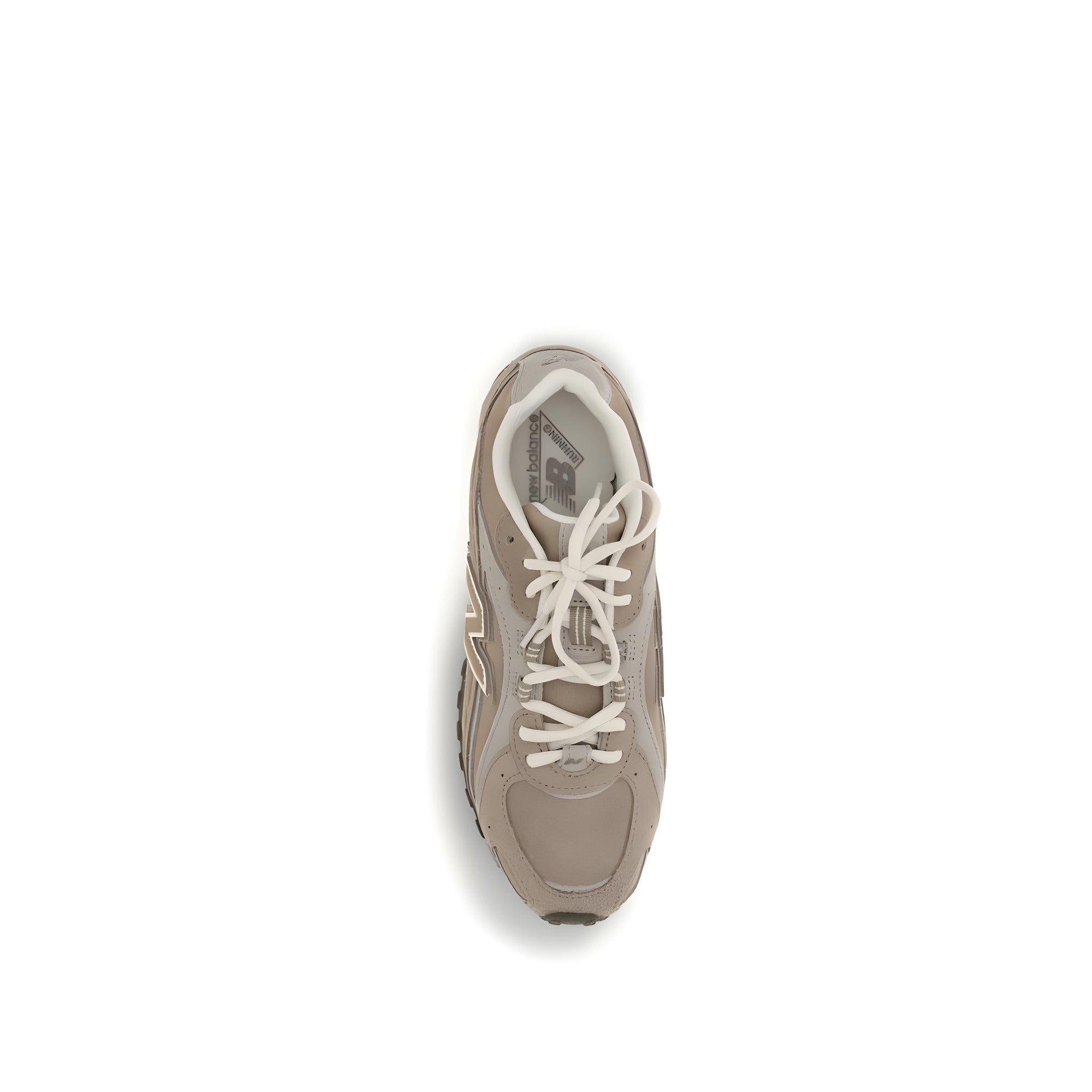 New Balance Brown Calf Leather Athletic Sneakers