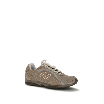 New Balance Brown Calf Leather Athletic Sneakers