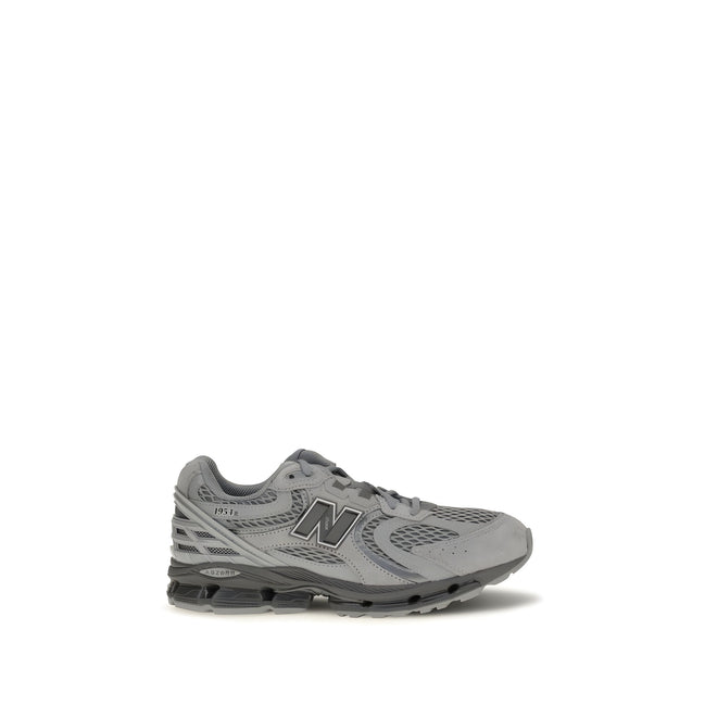 New Balance Gray Fabric Athletic Sneakers