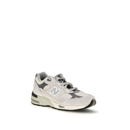 New Balance Gray Suede Leather Athletic Sneakers