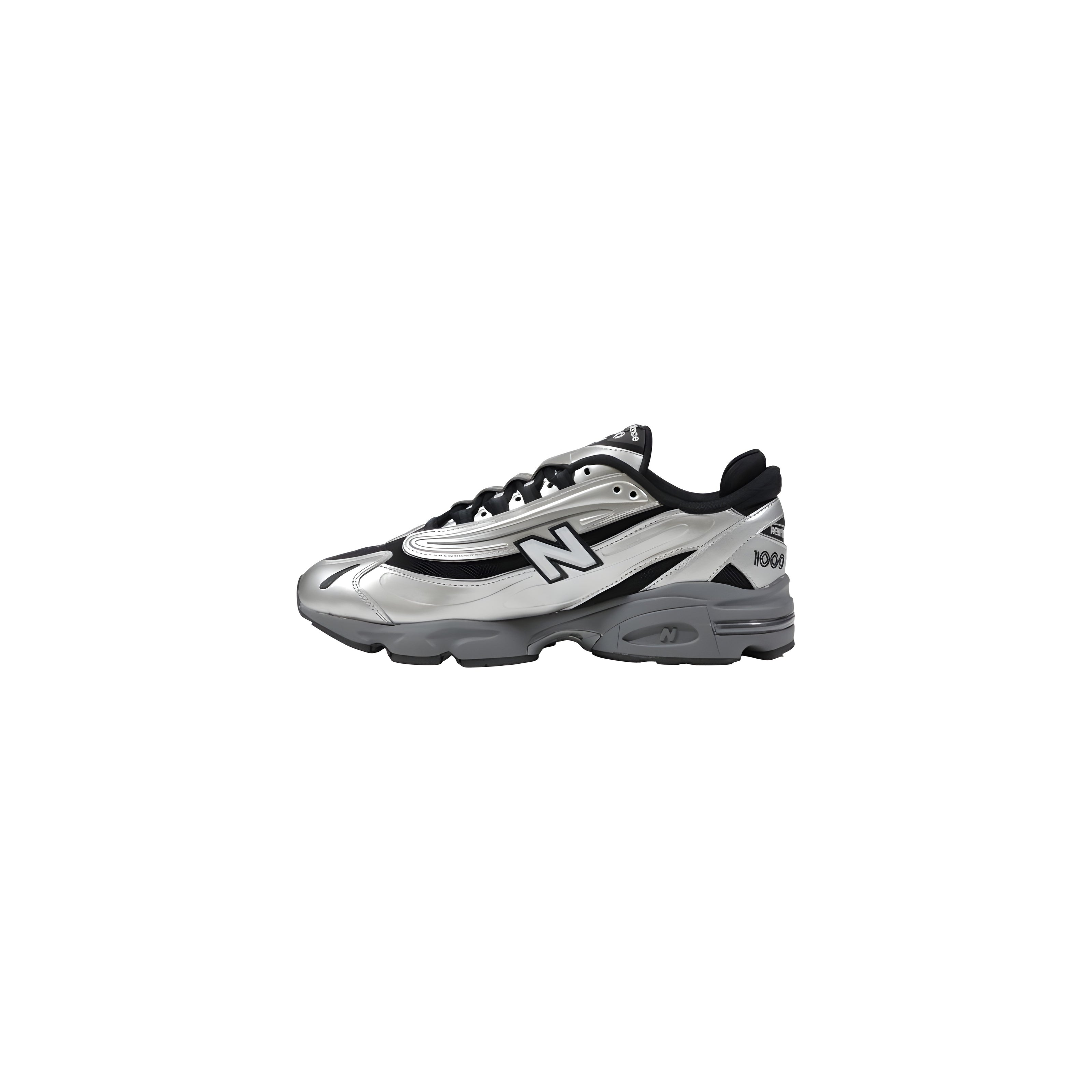 New Balance Silver Synthetic Athletic Sneakers