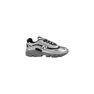 New Balance Silver Synthetic Athletic Sneakers