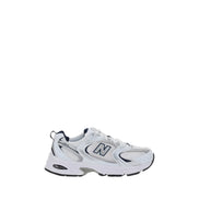 New Balance White Polyurethane Athletic Sneakers