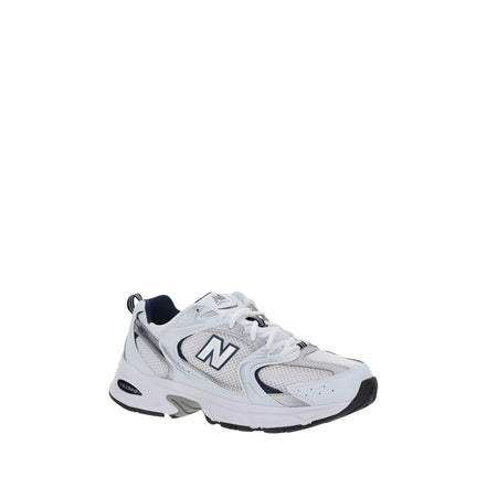 New Balance White Polyurethane Athletic Sneakers