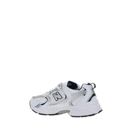 New Balance White Polyurethane Athletic Sneakers