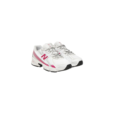 New Balance White Synthetic Athletic Sneakers