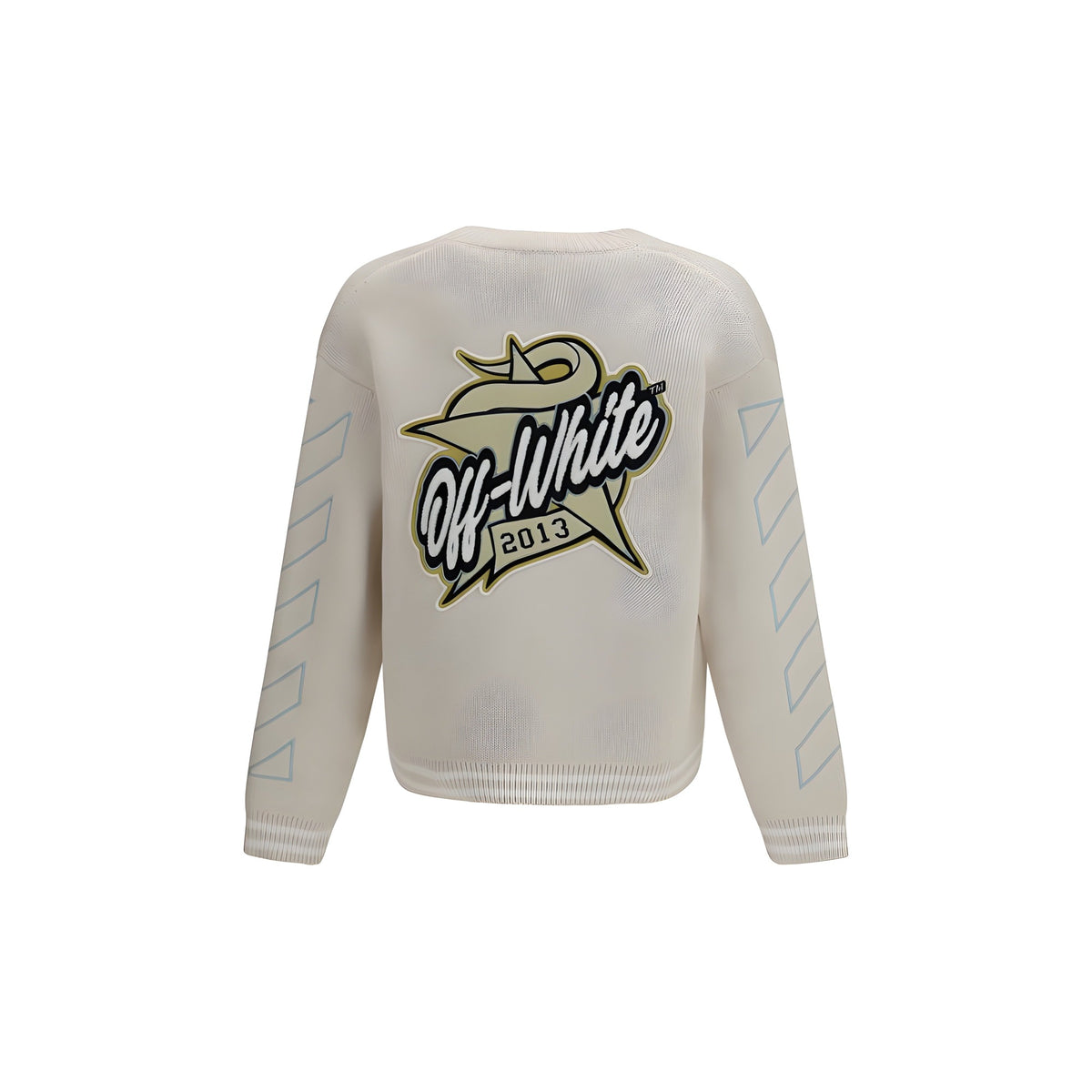 Off-White Beige Cotton Cardigan