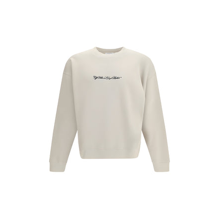 Off-White Beige Cotton Sweatshirt