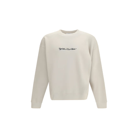 Off-White Beige Cotton Sweatshirt