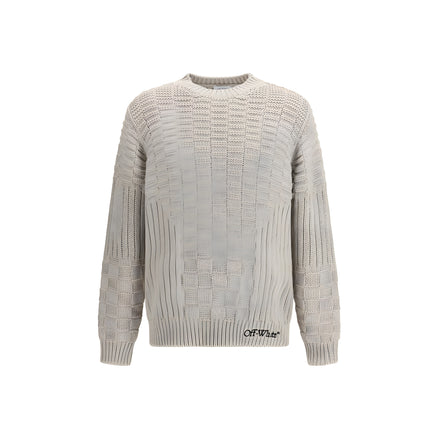 Off-White Beige Cotton Sweatshirt