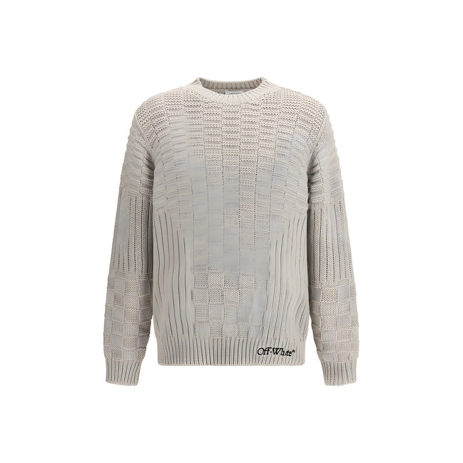 Off-White Beige Cotton Sweatshirt