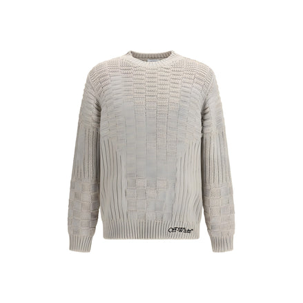 Off-White Beige Cotton Sweatshirt