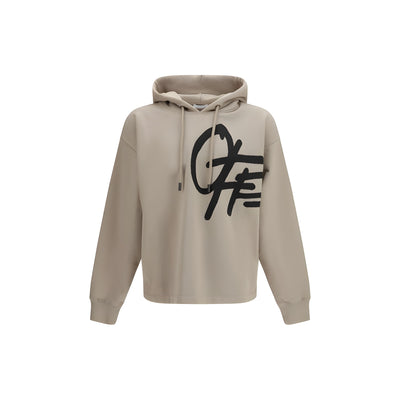 Off-White Beige Cotton Sweatshirt