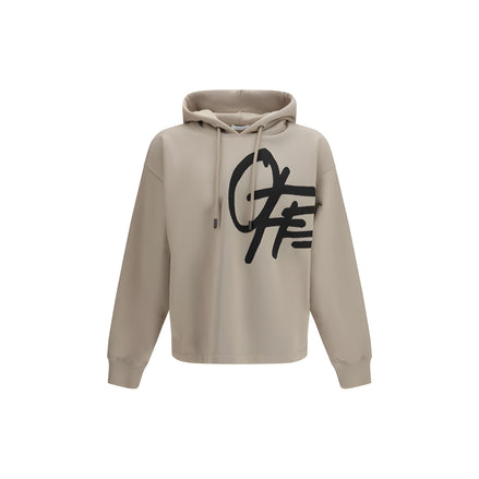 Off-White Beige Cotton Sweatshirt
