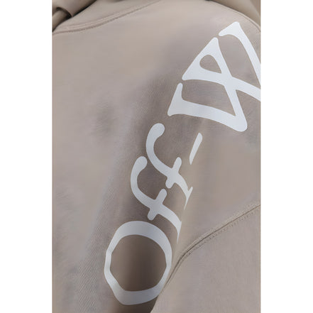Off-White Beige Cotton Sweatshirt
