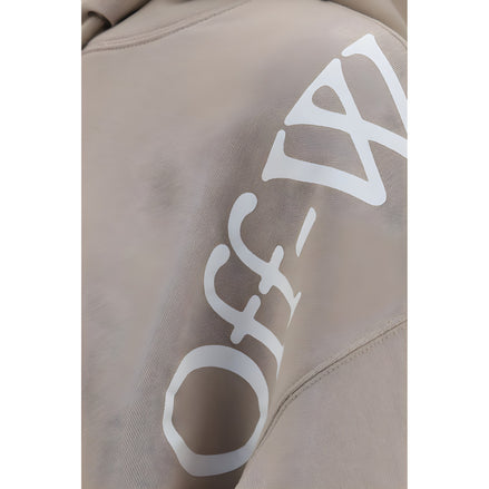 Off-White Beige Cotton Sweatshirt