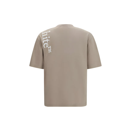 Off-White Beige Cotton T-Shirt