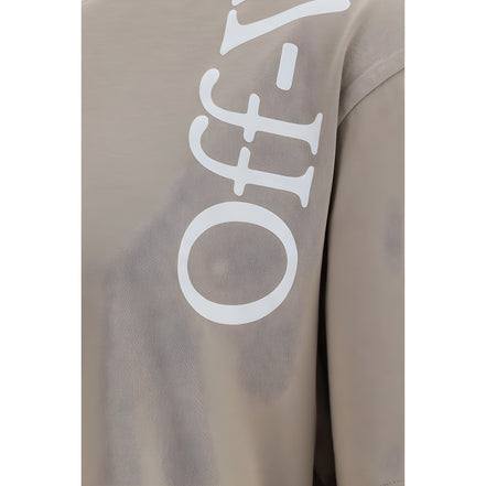 Off-White Beige Cotton T-Shirt